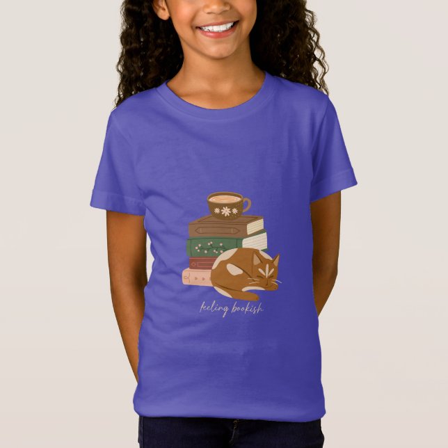 Camiseta Gato que se siente libresco (Anverso)