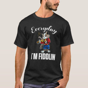 Camiseta Gato que toca el violín todos los días Violinista