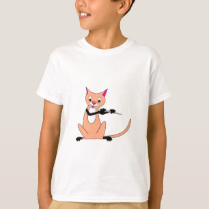 Camiseta Gato que toca la flauta