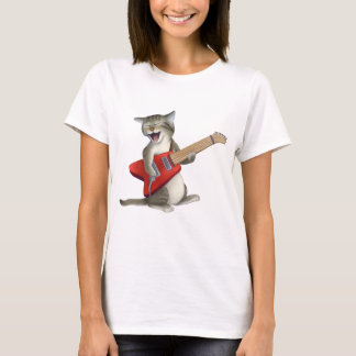 Camiseta Gato que toca la guitarra