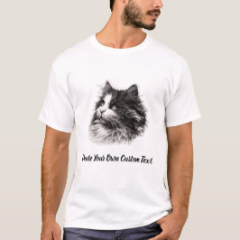Camiseta Gato Ragamuffin Crea tu propio texto personalizado