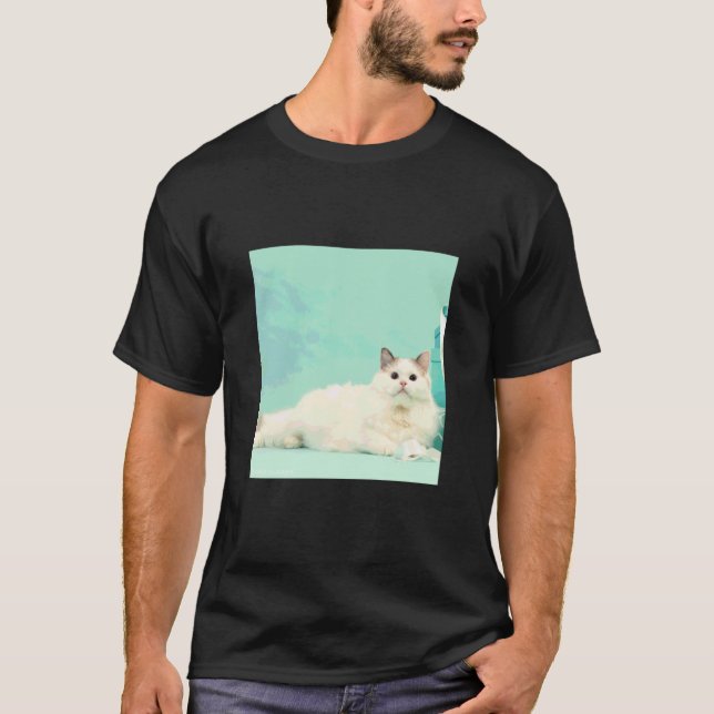 Camiseta gato ragdoll_001 (Anverso)