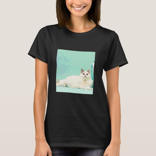 Camiseta gato ragdoll_001 (Anverso)