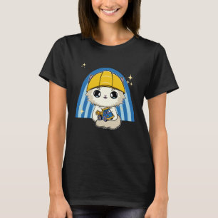 Camiseta Gato Ragdoll con juguete