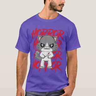 Camiseta Gato Ragdoll Lindo Anime Felino Horror Fans vintag
