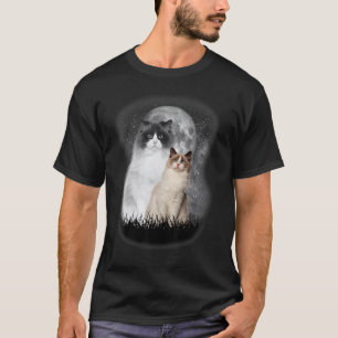 Camiseta gato Ragdoll lindo con gato Ragdoll mascota Luna