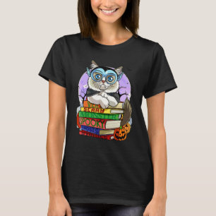 Camiseta Gato Ragdoll Lindo Vampiro Halloween Calabaza
