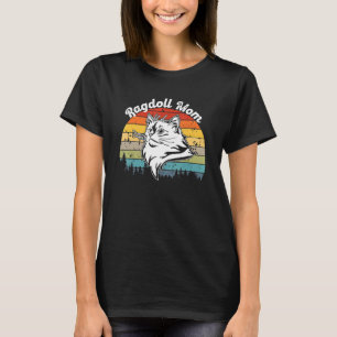 Camiseta Gato Ragdoll Mon Retro Vintage Atardecer 2