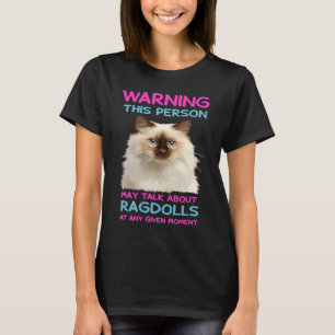 Camiseta Gato Ragdoll Puede Hablar sobre Ragdolls