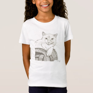 Camiseta Gato Ragdoll retrato Chicas Baby Doll T-Shirt