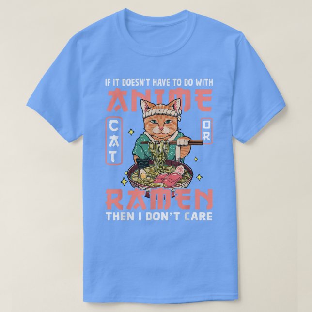 Camiseta Gato Ramen Bowl Anime Noodles japoneses Kawaii Nek (Diseño del anverso)