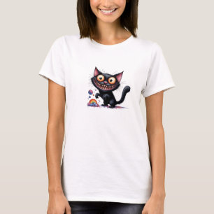 Camiseta Gato raro y gracioso