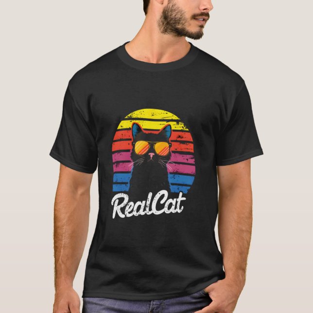 CAMISETA GATO REAL (Anverso)