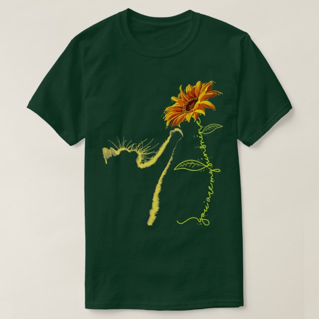 Camiseta Gato Regalos De Girasol Para Gatos Amantes Gato Ga (Diseño del anverso)