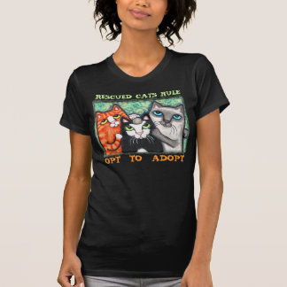 Camiseta Gato rescatado/del refugio