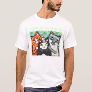 Camiseta Gato rescatado/del refugio