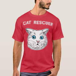 Camiseta Gato rescatador Gato Lover Tee Dueño de Gato Regal