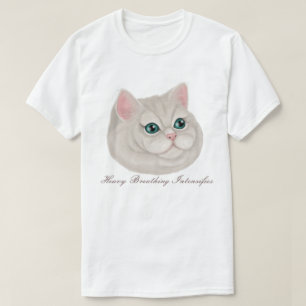 Camiseta Gato respiratorio pesado