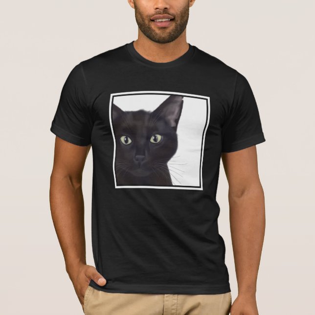 Camiseta Gato, retrato de Gus (Anverso)