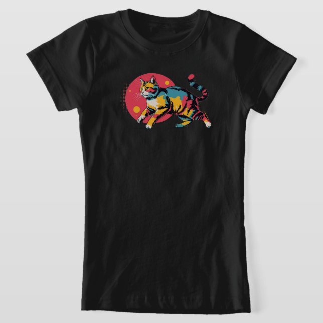 Camiseta Gato Retro (Distribución)