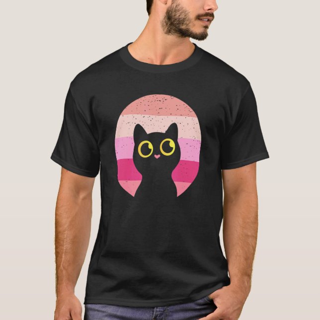 Camiseta Gato Retro (Anverso)