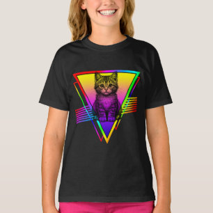 Camiseta Gato Retro Adorable