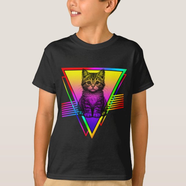 Camiseta Gato Retro Adorable (Anverso)