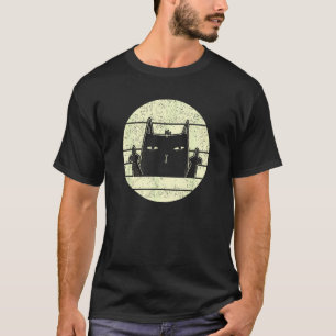 Camiseta Gato Retro Antiguo Gato Negro Molesto De Mal Humor
