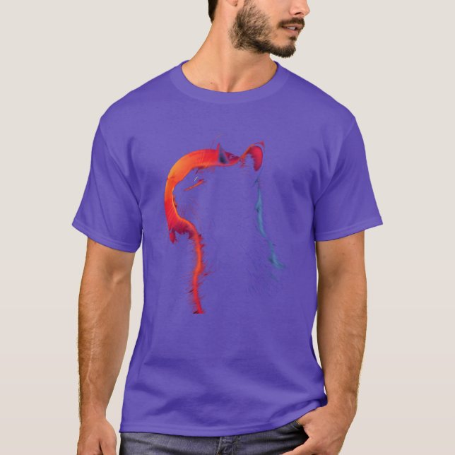 Camiseta Gato Retro Aspecto amigo (Anverso)