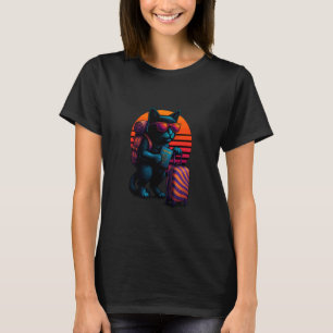 Camiseta Gato Retro Con Equipaje De Pasaporte Viajero Viaje