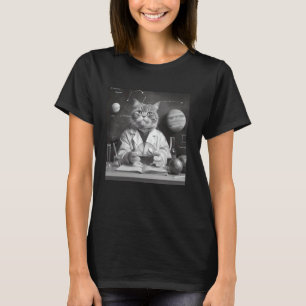 Camiseta Gato Retro de Ciencia - STEM - Laboratorio de Gato
