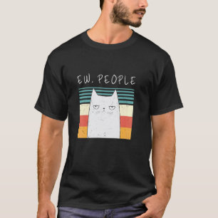 Camiseta Gato Retro Divertido Eh Gente Maullar Gato Gatito