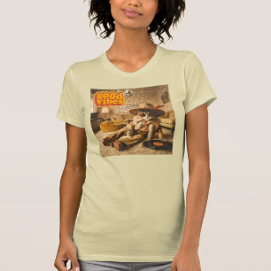 Camiseta Gato Retro Groovy Años 70