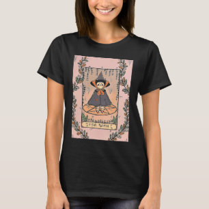 Camiseta Gato Retro La Bruja Tarot Carta Halloween Bruja Ga