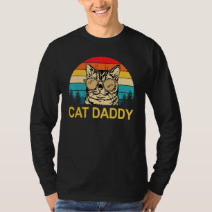 Camiseta Gato Retro Papá Padre Día Gato