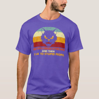 Camiseta Gato retro sarcástico