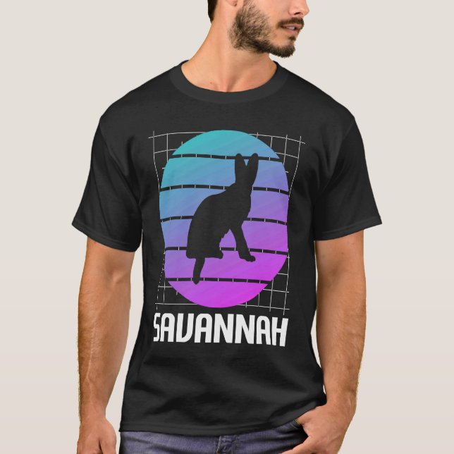 Camiseta Gato Retro Savannah (Anverso)