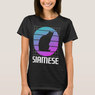 Camiseta Gato retro siamés