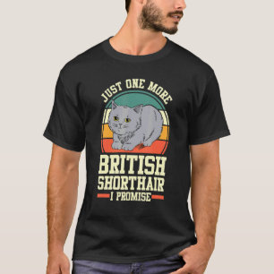 Camiseta Gato  Retro Solo Uno Más British Shorthair Lo Prom