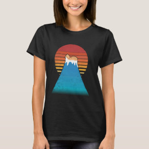 Camiseta Gato Retro Vintage & Mt. Fuji u2013 Estética de lo