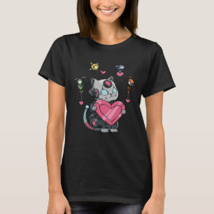 Camiseta Gato robot enamorado de un ingeniero robótico 1