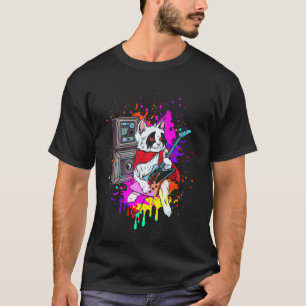 Camiseta Gato Rock 'n' Roll