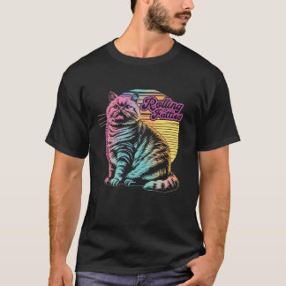 Camiseta Gato rodando Fatties Meme de humor