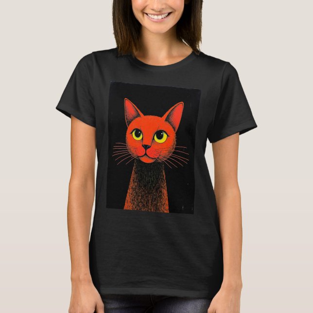 Camiseta Gato rojo (Anverso)