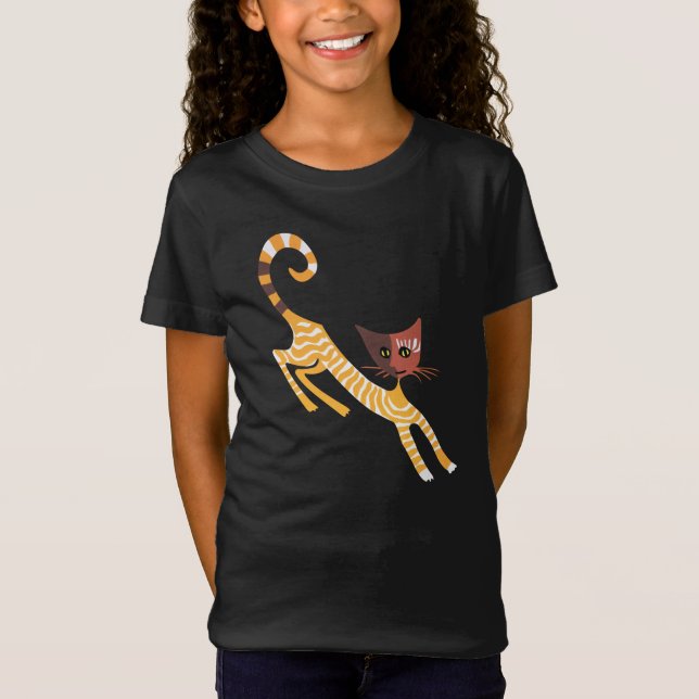 Camiseta Gato rojo gracioso (Anverso)