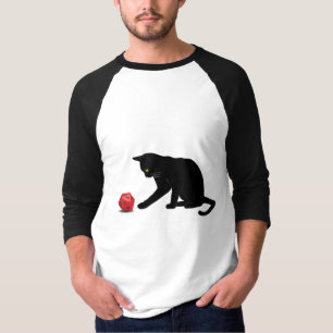 Camiseta Gato Rolling Dice RPG Rol Jugando Juegos Gaming Lo