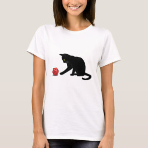 Camiseta Gato Rolling Dice RPG Rol Jugando Juegos Gaming Lo