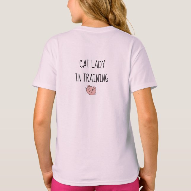 Camiseta Gato rosa (Reverso)