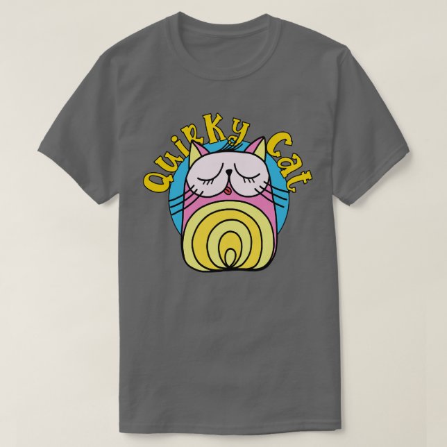 Camiseta Gato rosa de gato raro (Diseño del anverso)