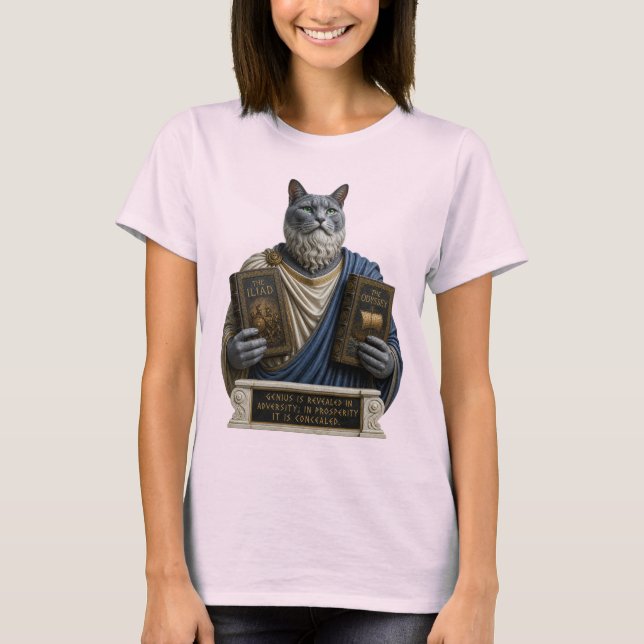 Camiseta Gato ruso azul homer (Anverso)
